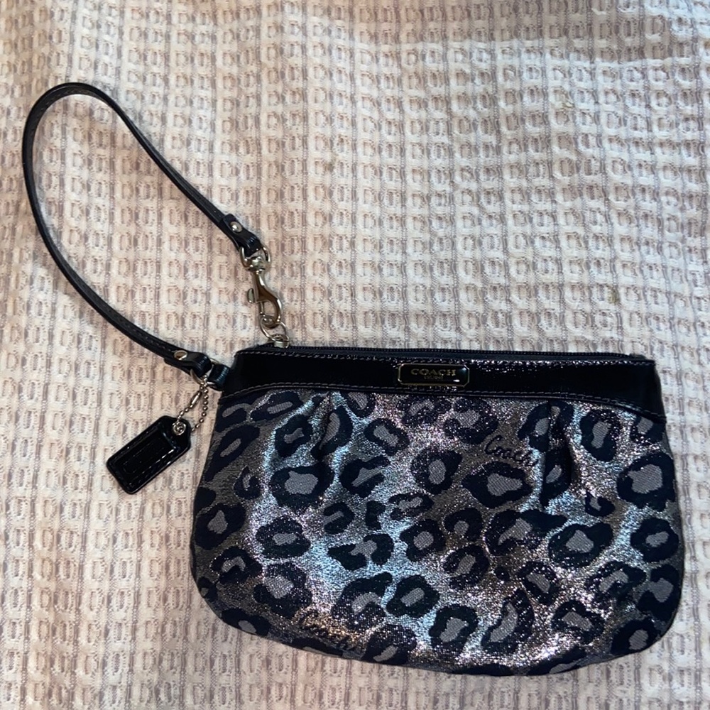 Cheetah coach wristlet
